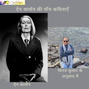 ऐन कार्सन की कविताएँ विनय कुमार के अनुवाद में