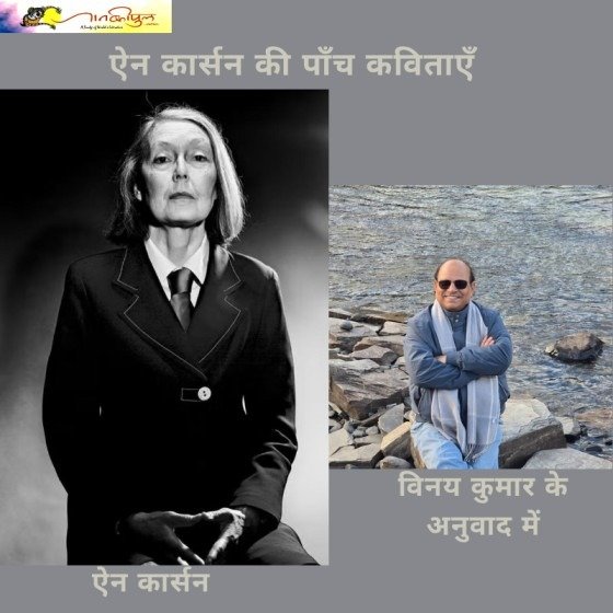 ऐन कार्सन की कविताएँ विनय कुमार के अनुवाद में